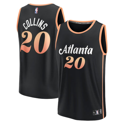 Atlanta hawks black/gold jersey