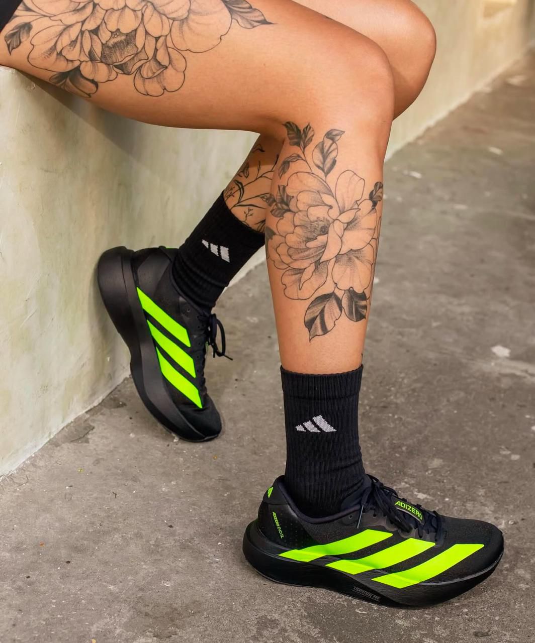 adidas Adizero Evo SL Black Lucid Lemon