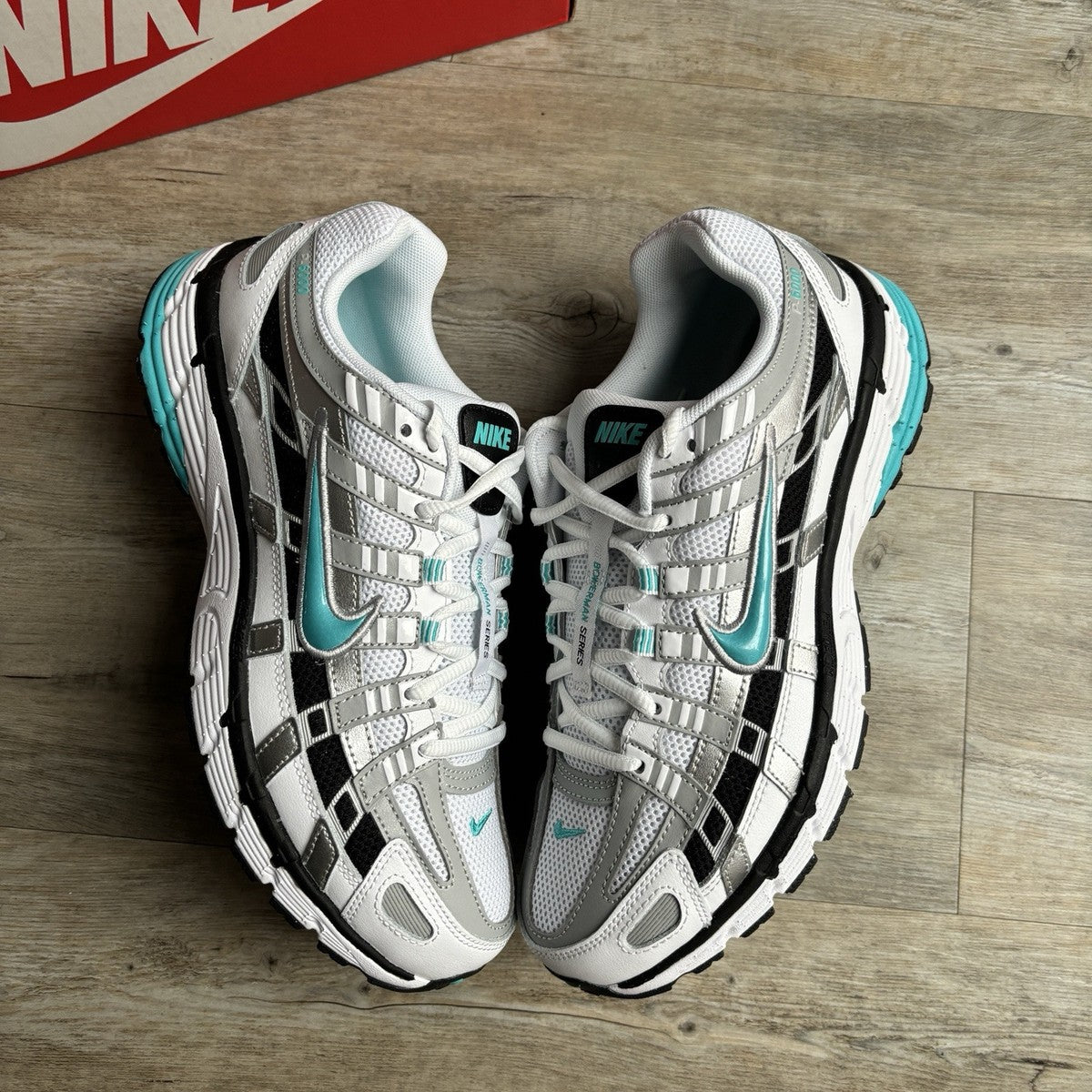 Nike P-6000 "Dusty Cactus" white/turquoise/black