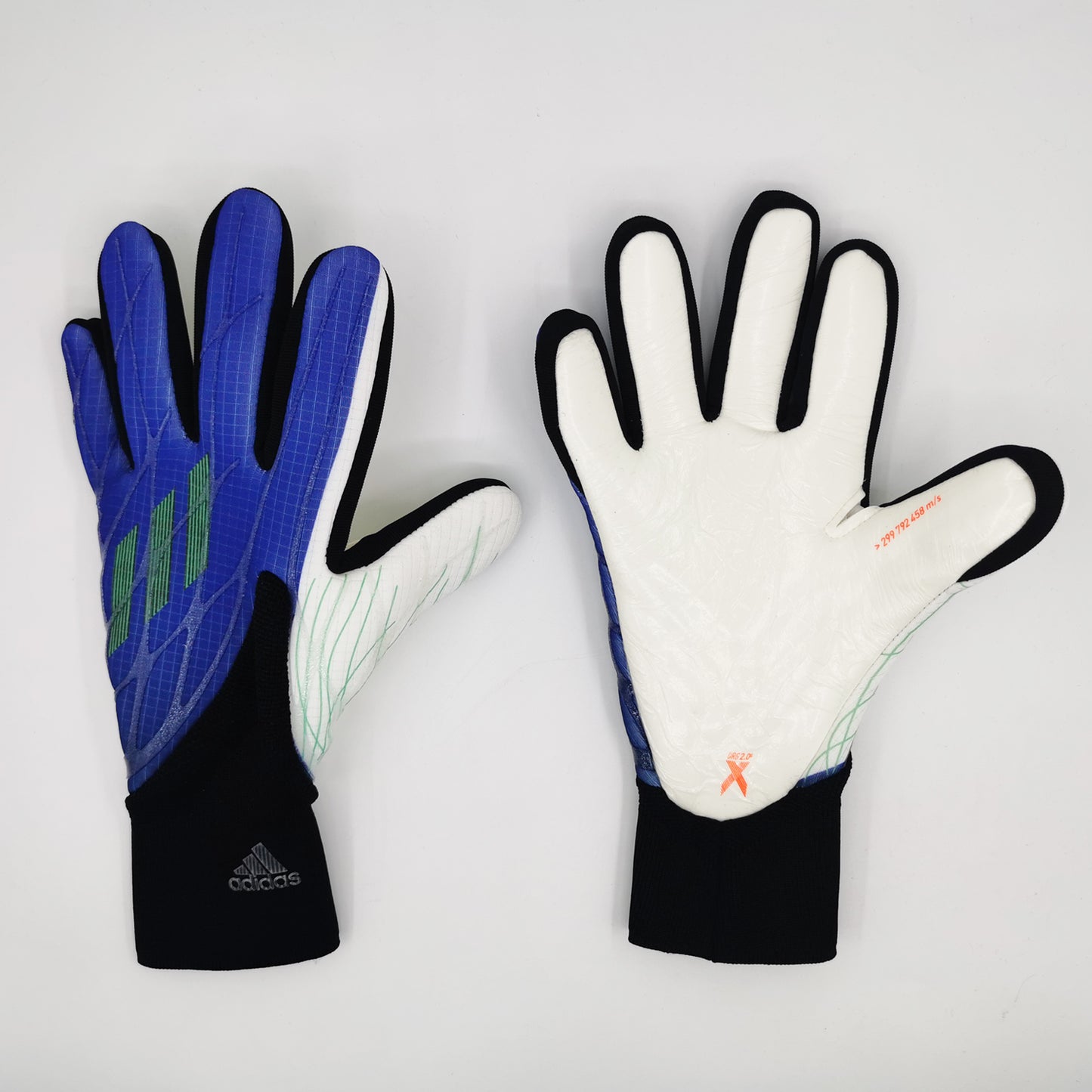 adidas gloves blue,black and wihte