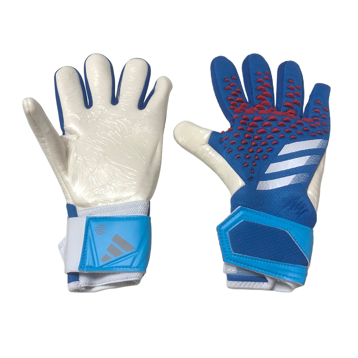 adidas gloves blue and red
