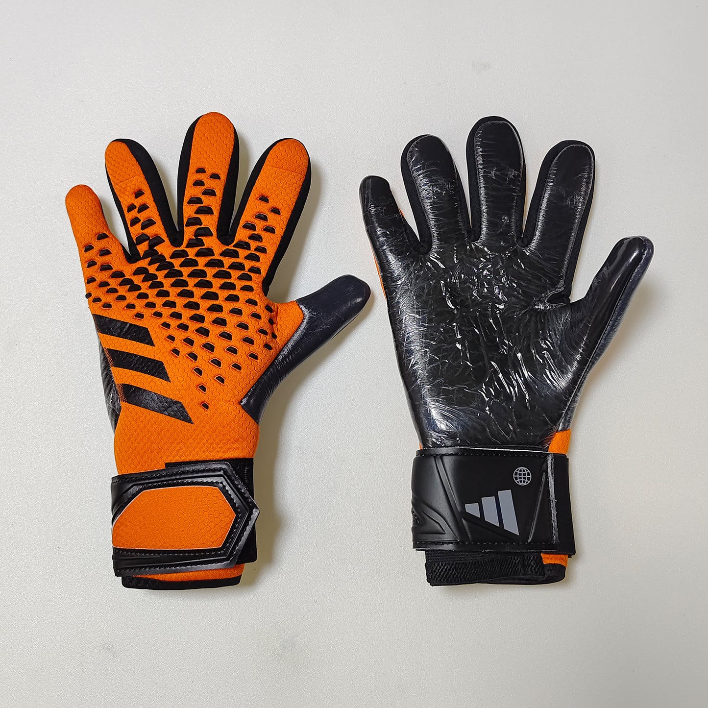 adidas gloves orange and black