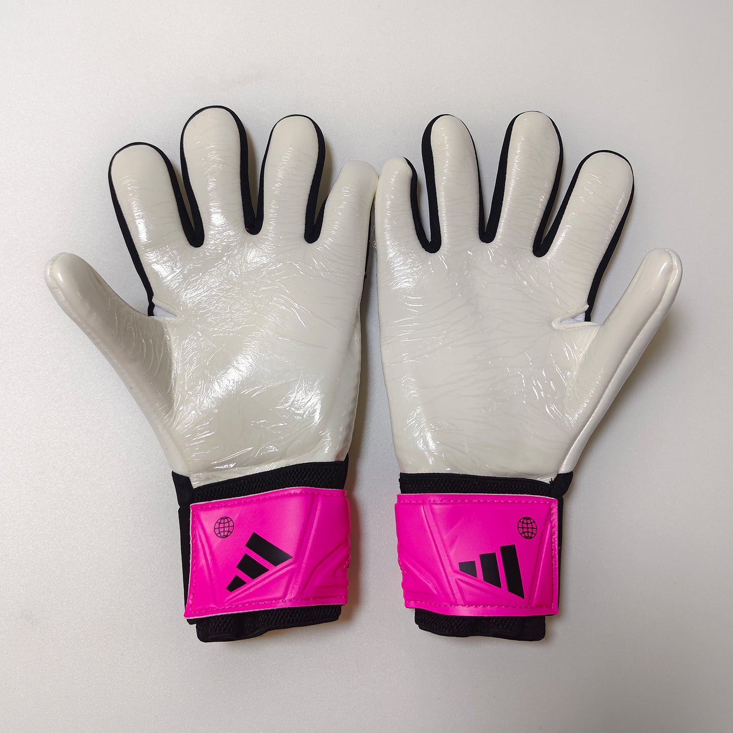 adidas gloves black and pink