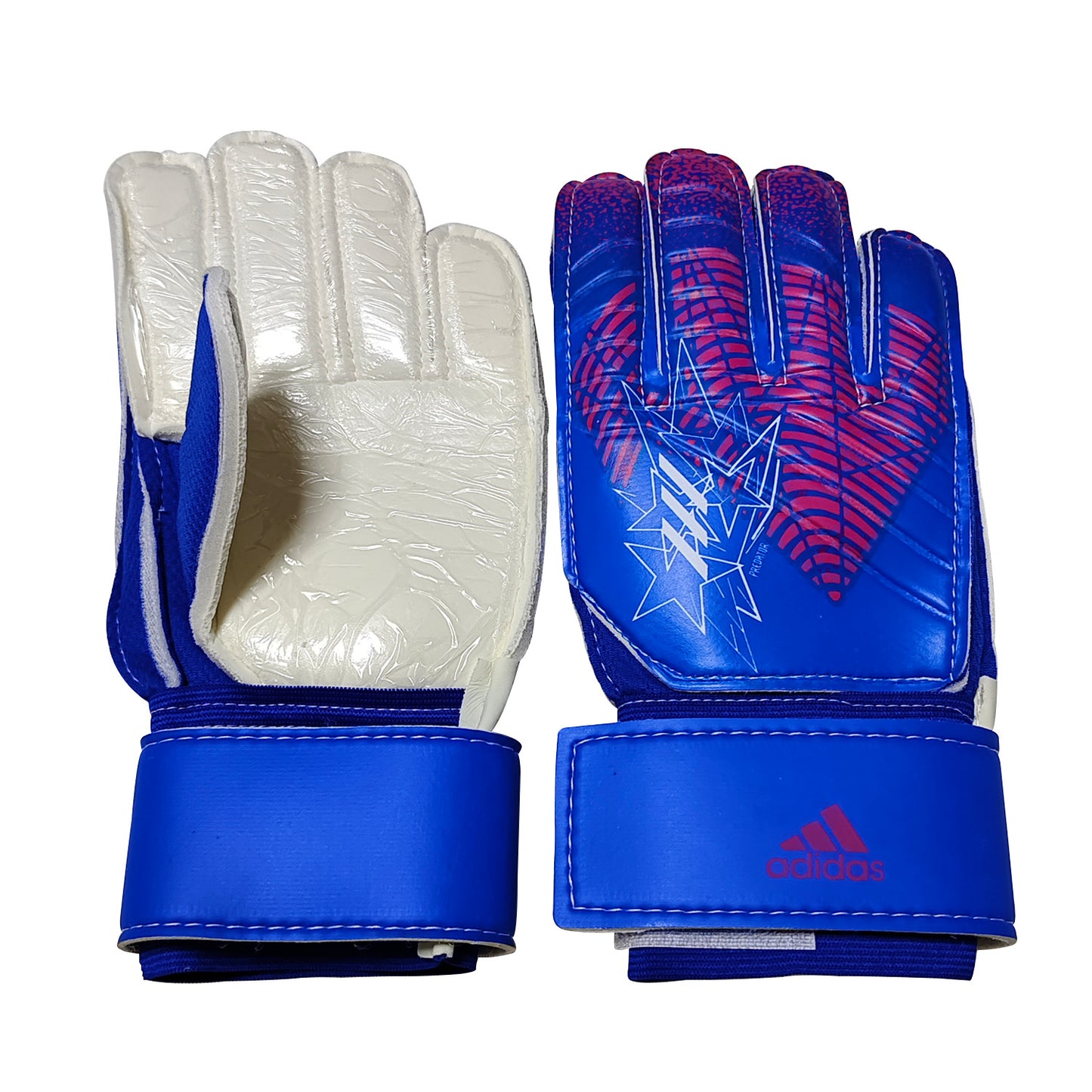 adidas gloves blue and red