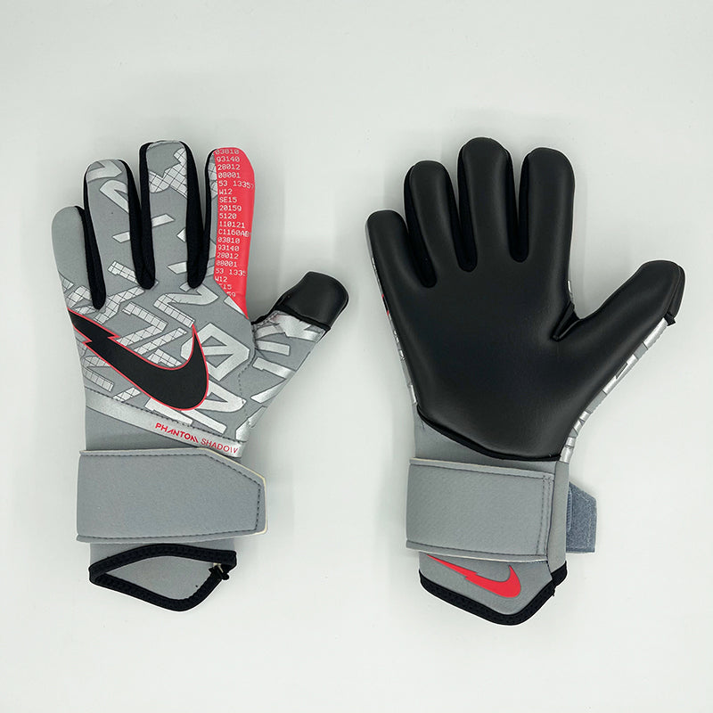 nike gloves grey and black