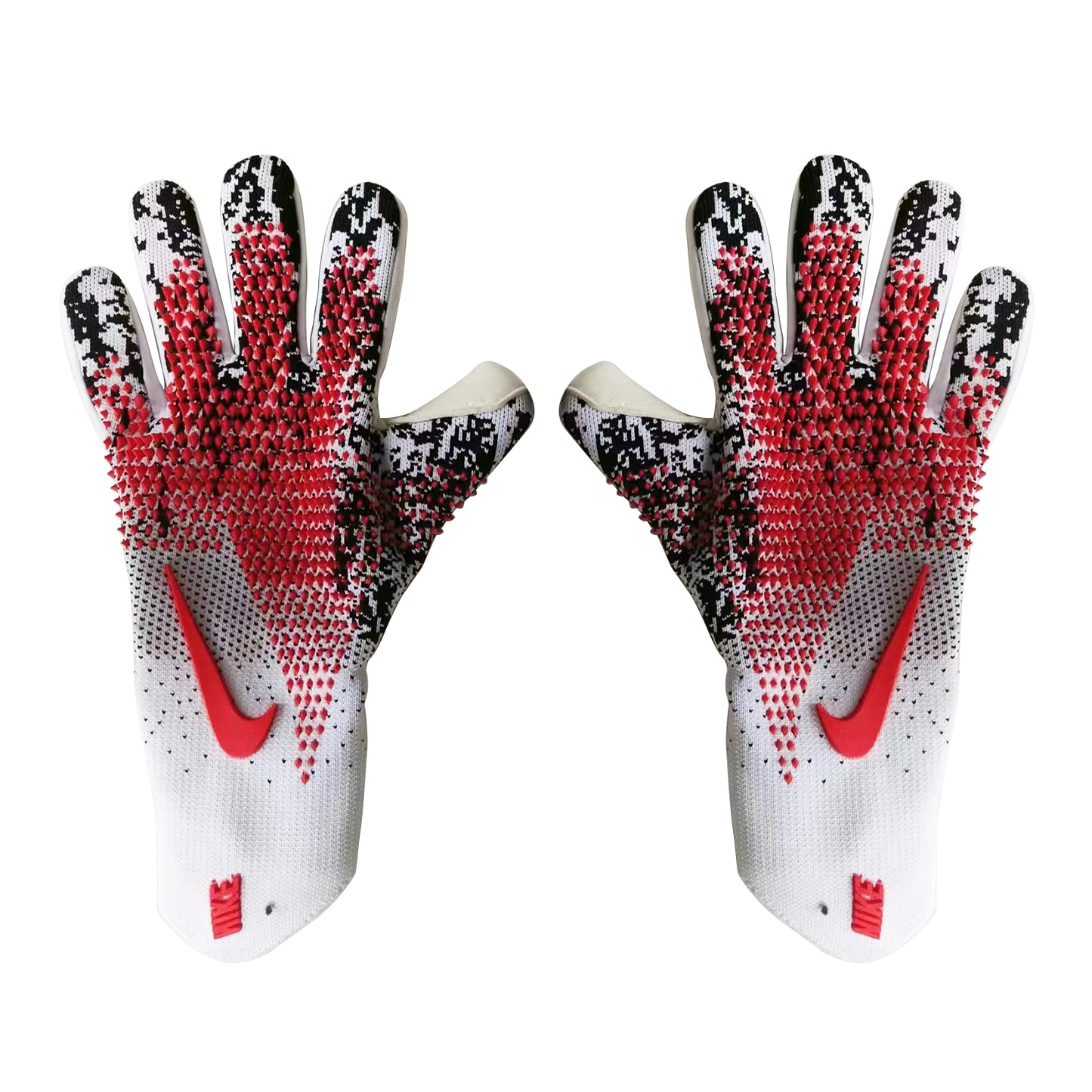 nike gloves red black and white