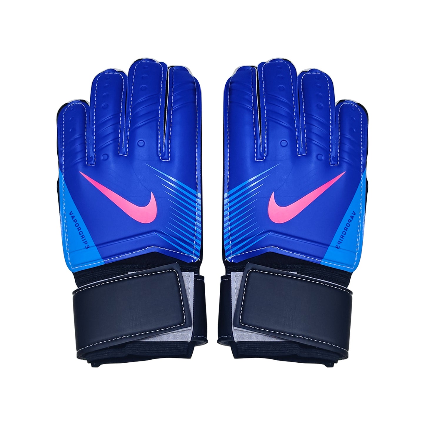 nike gloves blue and black