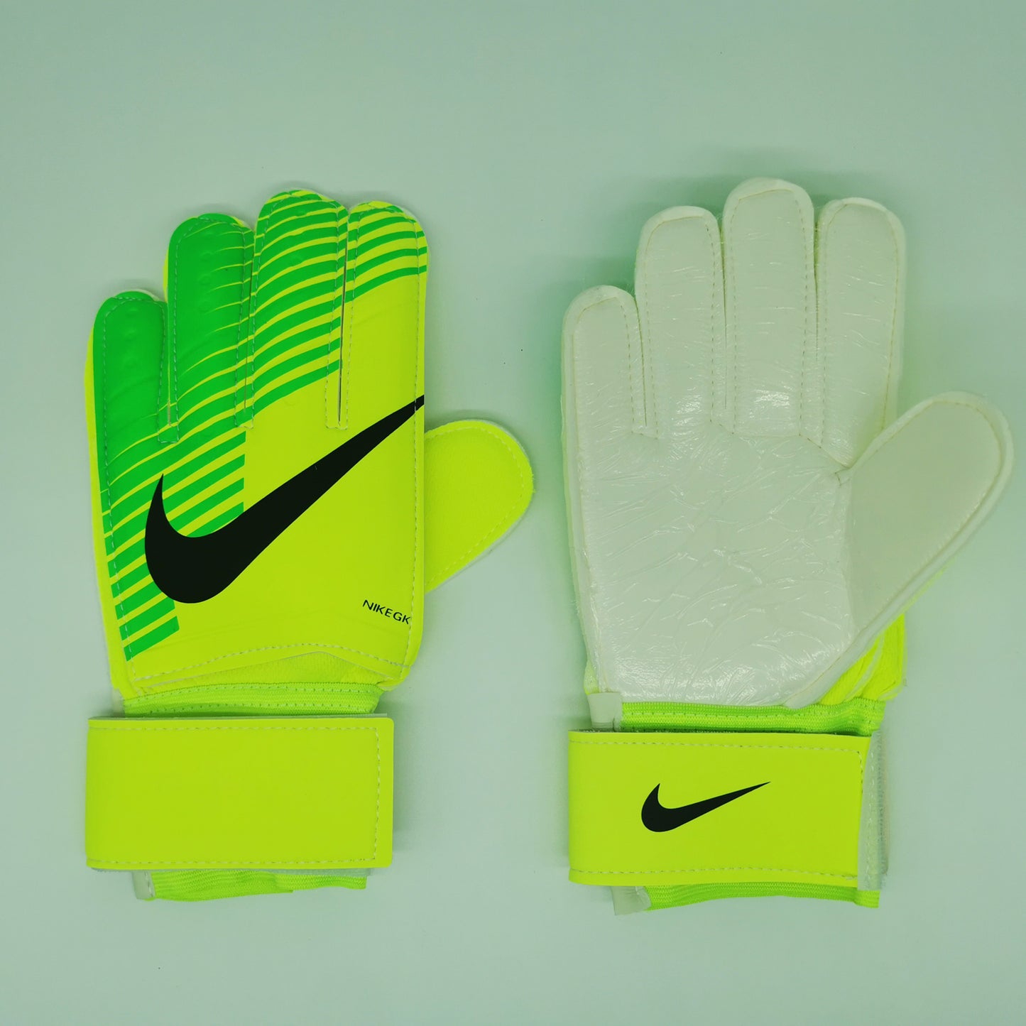 nike gloves green and yellow