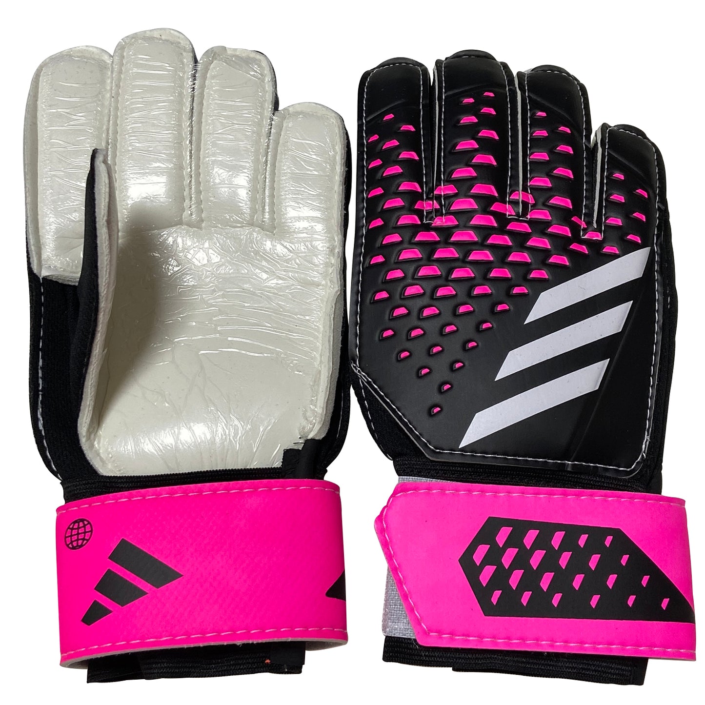 adidas gloves pink and black