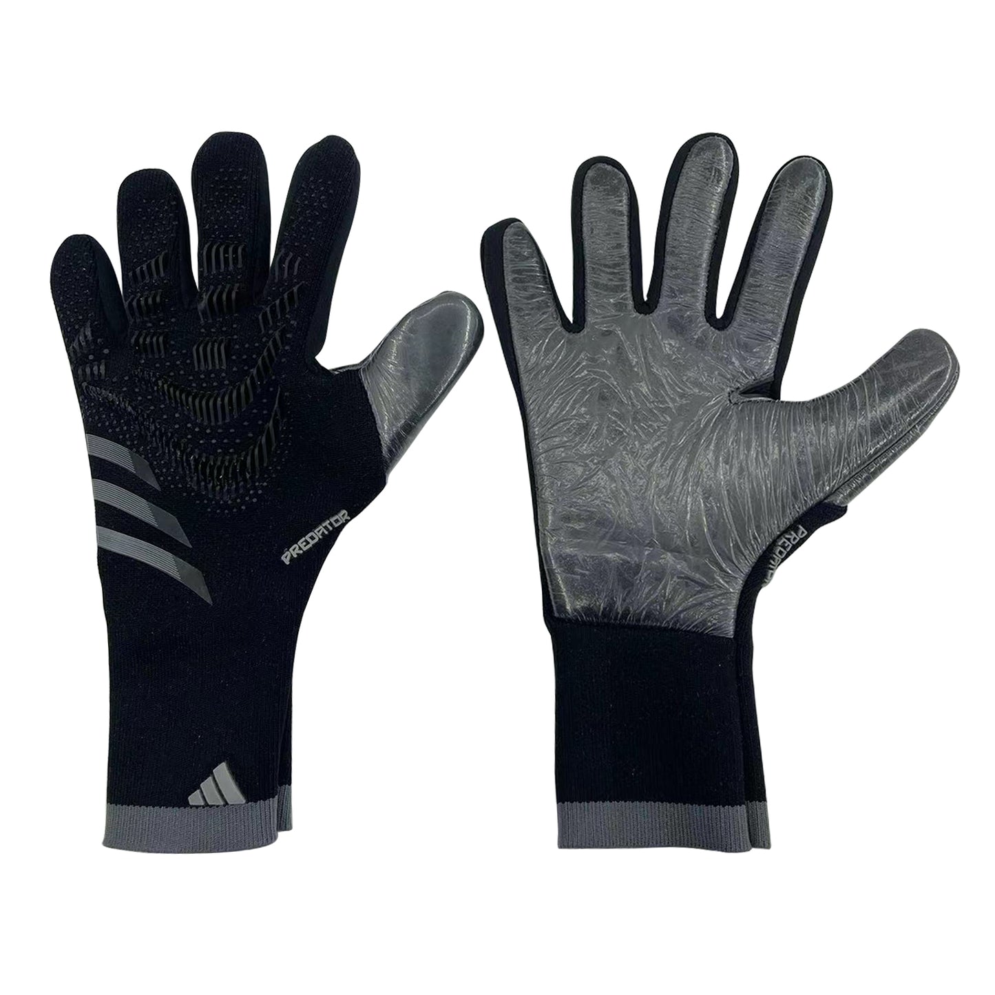 adidas gloves black and grey