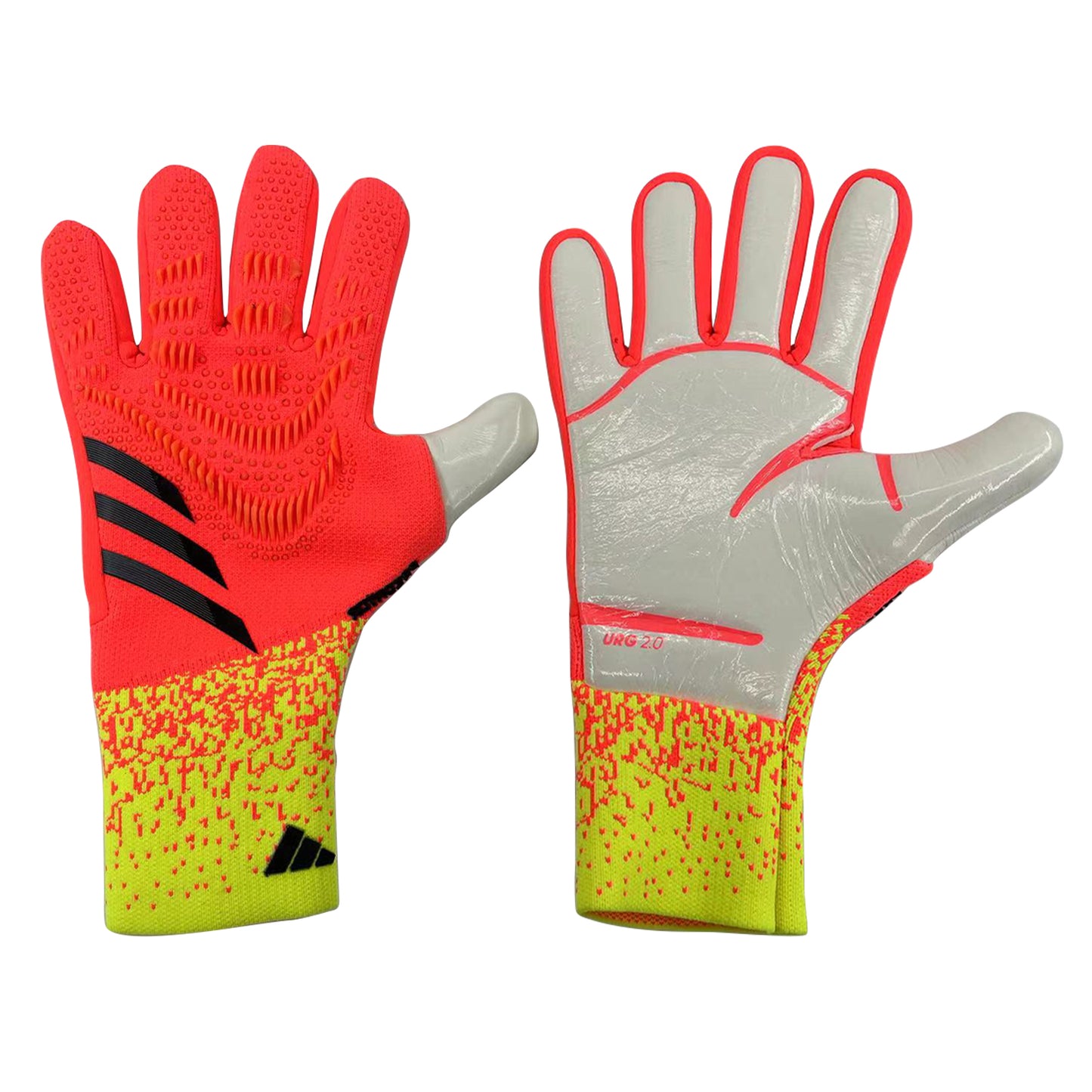 adidas gloves pink and yellow