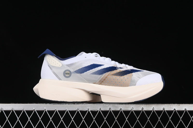 ADIZERO ADIOS PRO 3 CLOUD WHITE/DARK BLUE/GOLD METALLIC