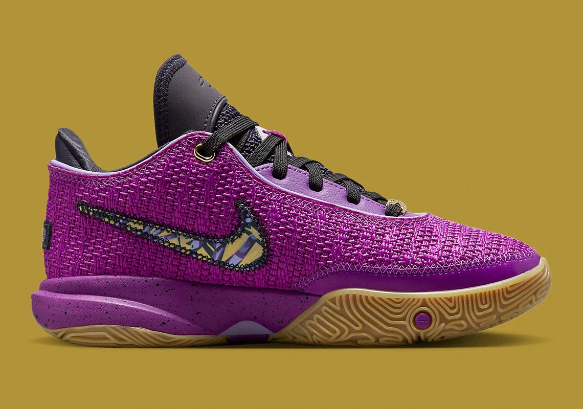 Nike lebron 20 purple/yellow