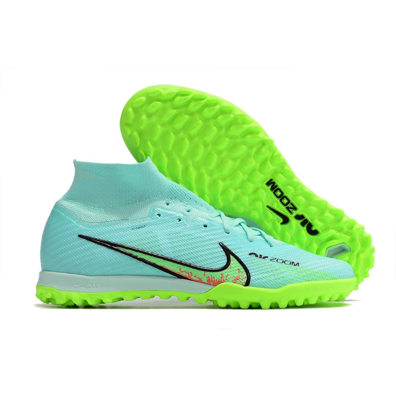 Nike AirZoom Mercurial With socks TF (Turquoise)