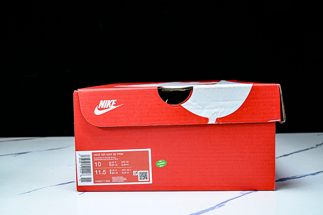 HV4517-002 AIR MAX 90 LTR CLASSIC MEN'S SPORTS SHOES BLACK/LIGHT GRAY
