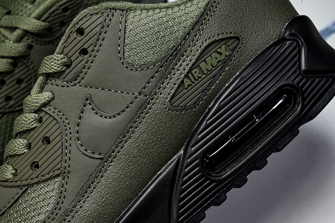 HQ3828-200 AIR MAX 90 RETRO AIR CUSHIONED RUNNING SHOES ARMY GREEN/MATCHA GREEN