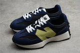 New Balance NB237 series fashion retro casual shoes navy blue yellow