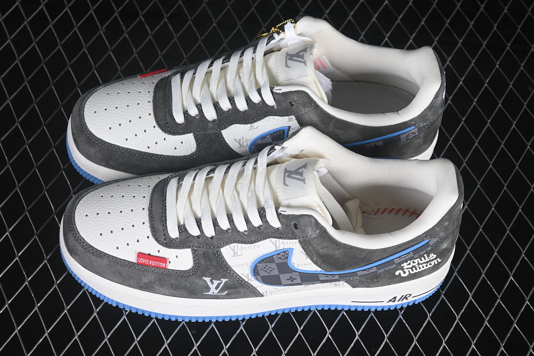 【330】[WY0655-111]-[AIR FORCE 1 07 LOW CASUAL SNEAKERS DARK GRAY/WHITE]-[WOMAN:36-39]-[MAN:40-45]