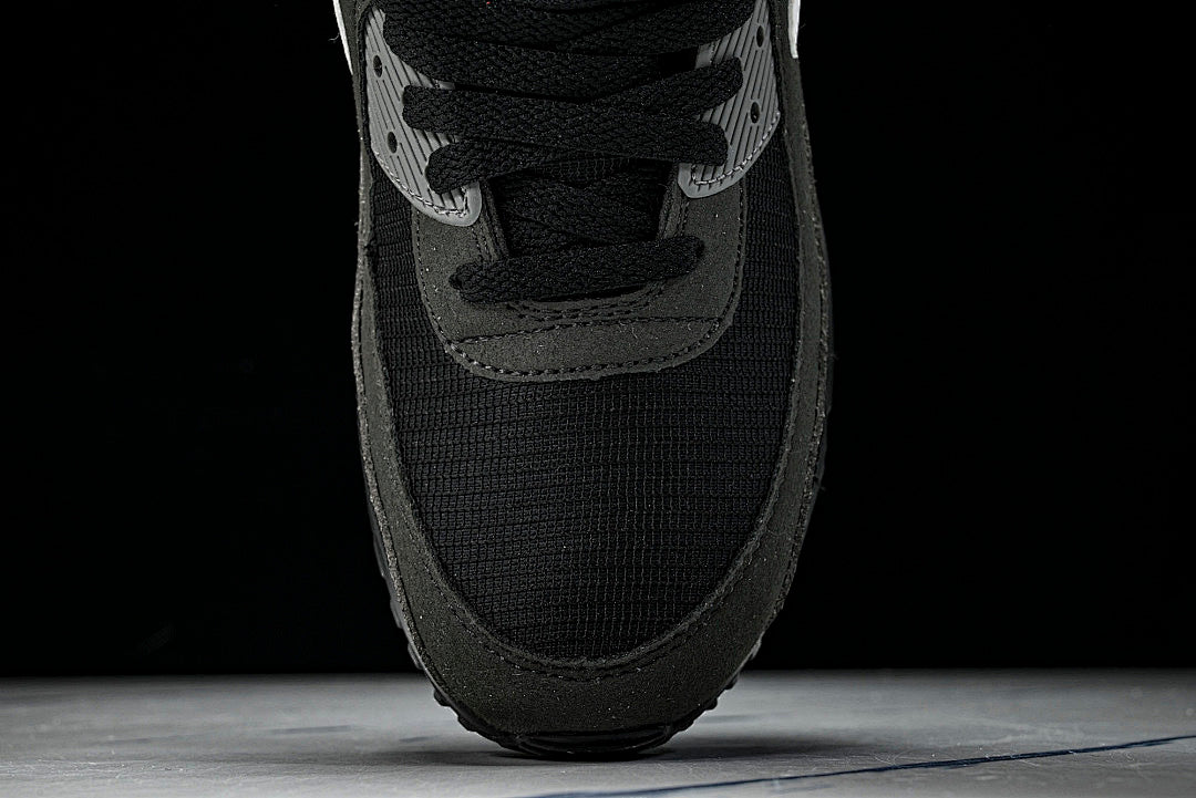 DR0145-002 AIR MAX 90 RETRO AIR CUSHIONED RUNNING SHOES BLACK/WHITE