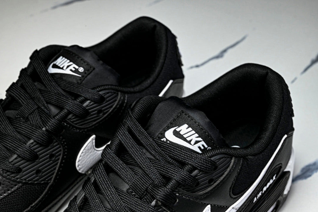 DH8010-002 AIR MAX 90 LTR CLASSIC SPORTS SHOES FOR MALE AND FEMALE COUPLES WHITE/BLACK