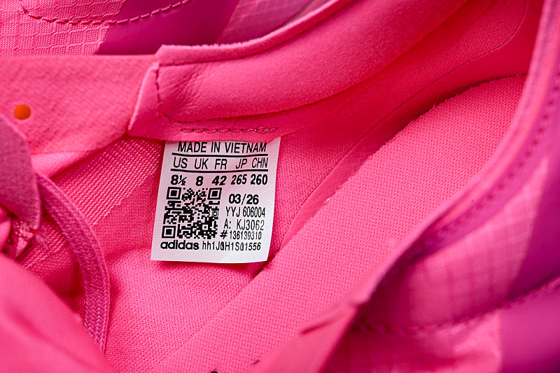 KJ3062 ADIZERO ADIOS 4 M LOW-TOP RUNNING SHOES PINK/ORANGE/PINK