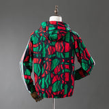 Arsenal Red & Green Print Windbreaker