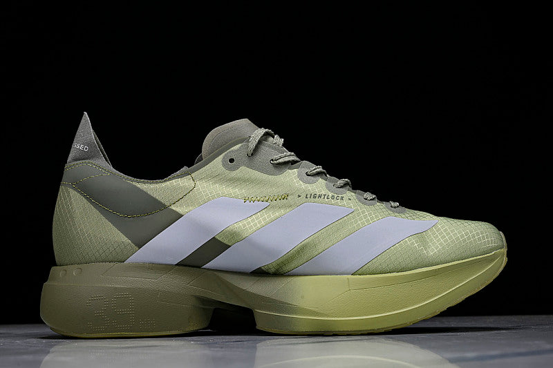 KH8441 ADIZERO ADIOS PRO 4 TENT GREEN/MATTE SILVER/MAGIC LIME