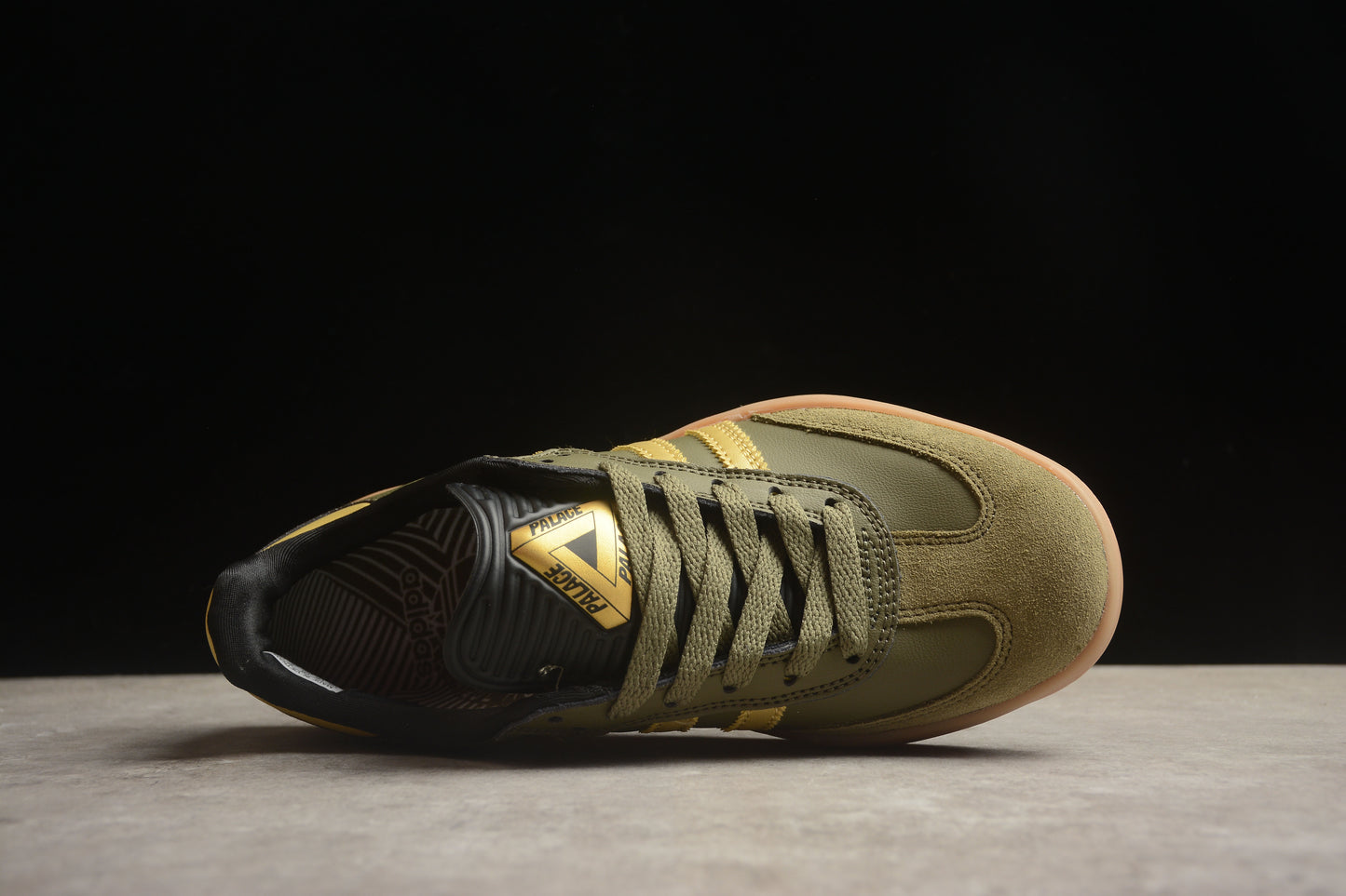 adidas x Palace Puig Samba "Olive Gold" sneakers