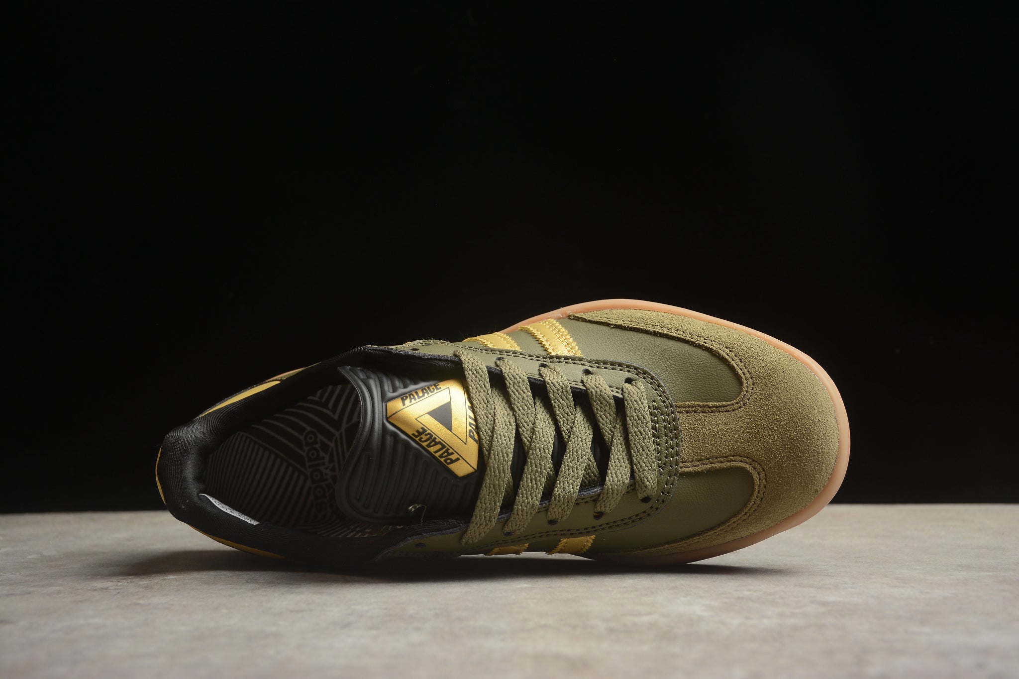 adidas x Palace Puig Samba "Olive Gold" sneakers