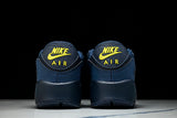 DM0029-401 AIR MAX 90 RETRO AIR CUSHIONED RUNNING SHOES NAVY BLUE/BLACK