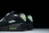 【250】FQ2377-001 AIR MAX 90 RETRO AIR CUSHIONED RUNNING SHOES BLACK/LIGHT GRAY/GREEN