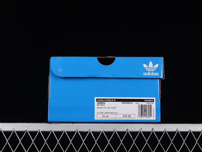 【250】[IG9653]-[GAZELLE BOLD SHOES SUPER POP/CLOUD WHITE/CORE WHITE]-[WOMAN:36-40]