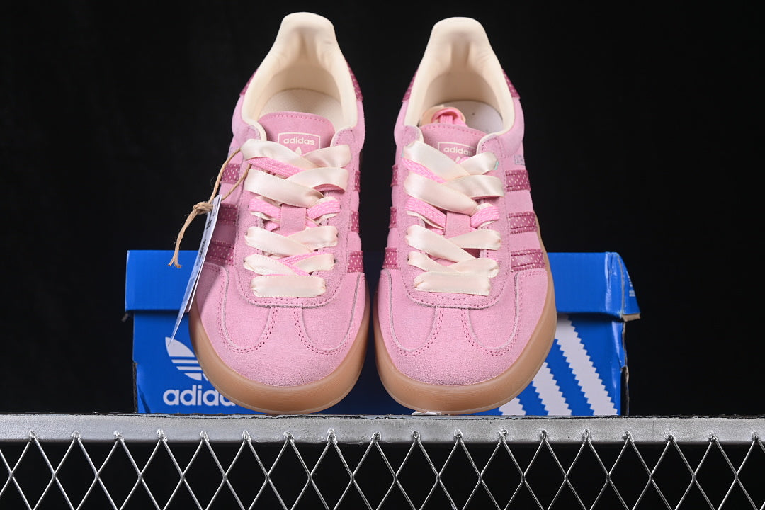 【220】[LB5511]-[GAZELLE INDOOR CASUAL SNEAKERS PINK/LIGHT PINK]-[WOMAN:35-39]-[MAN:40-45]