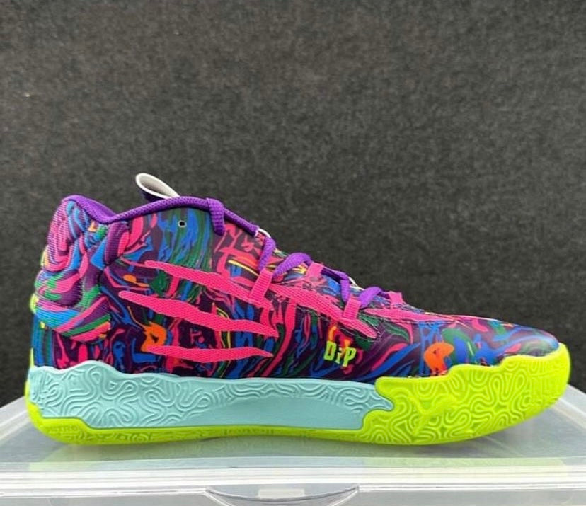 Puma MB.03 lamelo purple/yellow shoes