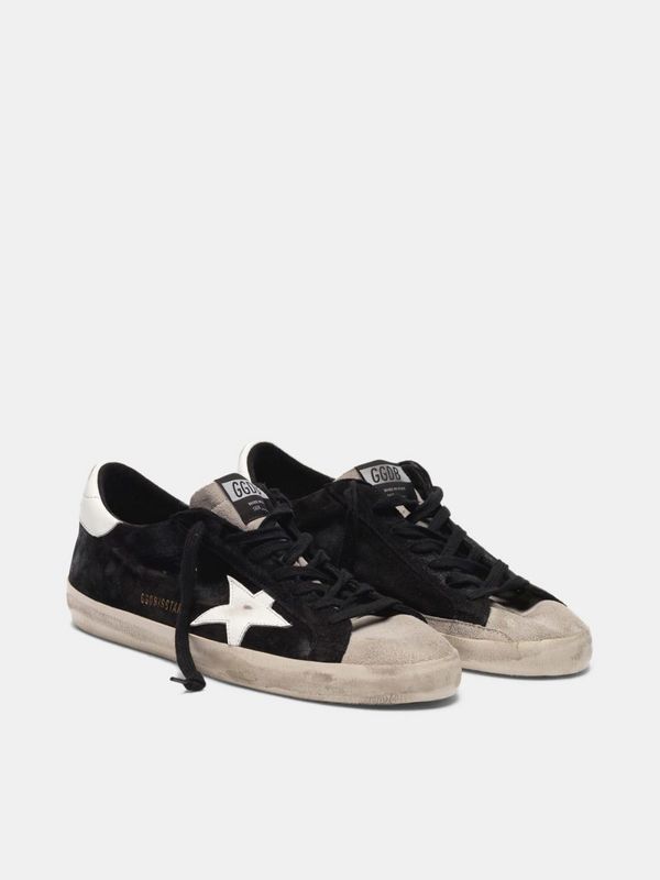 golden goose Super-Star sneakers in two colours of suede with contrast star