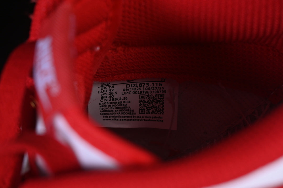 DUNK LOW NEXT NATURE WHITE/UNIVERSITY RED