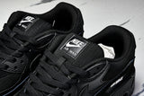 AJ1285-019 AIR MAX 90 RETRO AIR CUSHIONED RUNNING SHOES BLACK/INKINESS