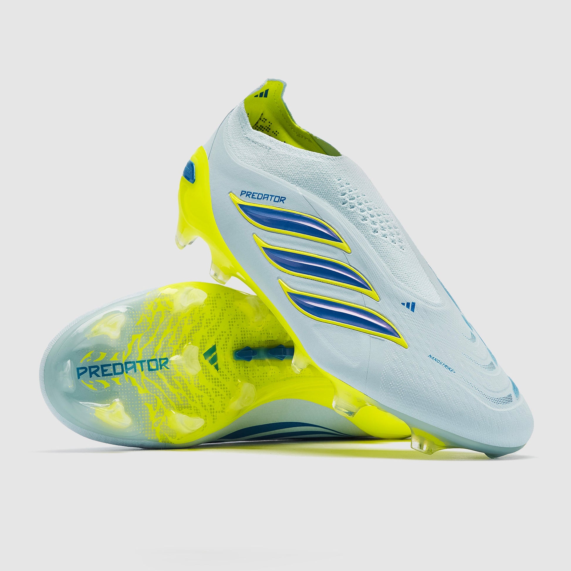 adidas Predator Elite Laceless FG Crystal Sky/Ray Blue/Team Solar Yellow