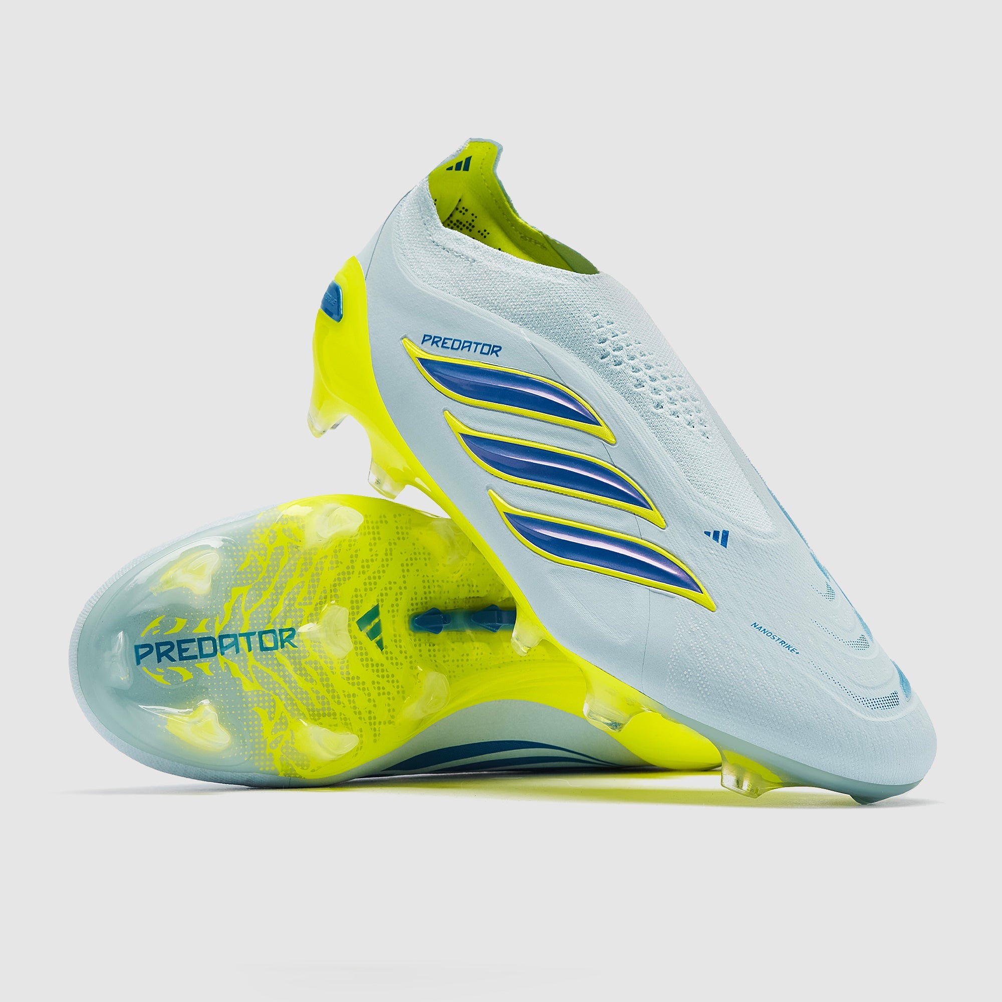 adidas Predator Elite Laceless FG Crystal Sky/Ray Blue/Team Solar Yellow