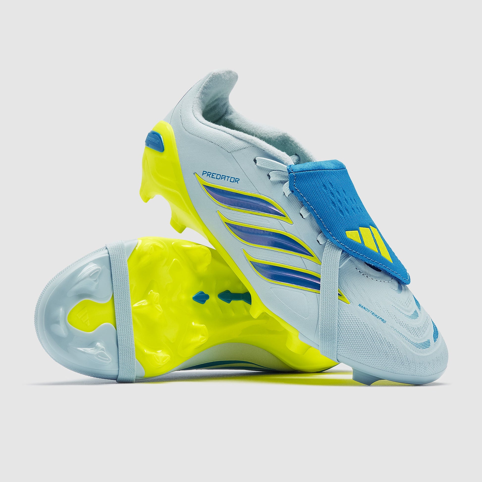 adidas Kids Predator Elite Tongue FG Crystal Sky/Ray Blue/Team Solar Yellow