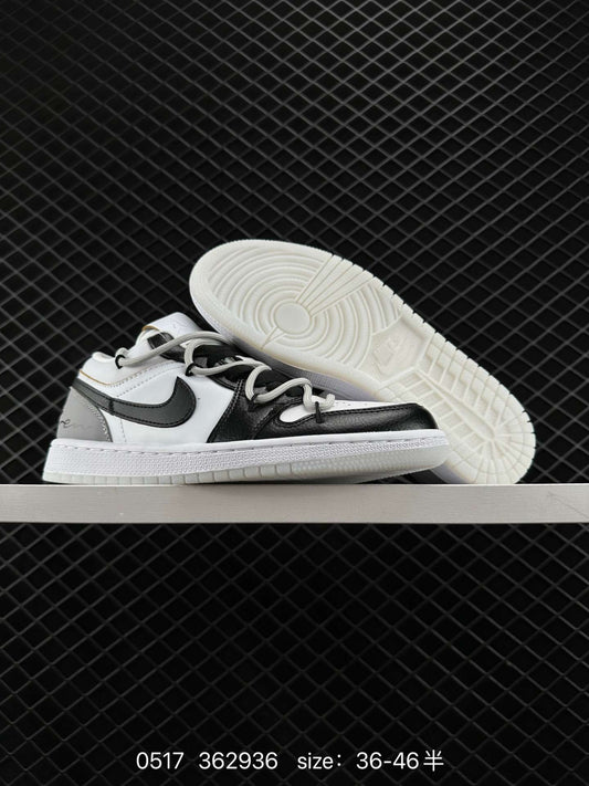 8 Tie-up Off-White™ deconstructed style customization NK Air Jordan Low "Chinese Style" AJ Jordan generation low-top classic retro culture casual sports basketball shoes "Khaki Green National Style Tie-up" FN89-64