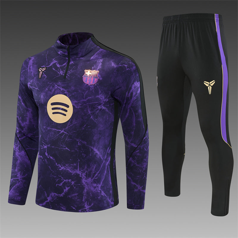 26-27 Season Barcelona Dark-Purple Color Football Sweater Set