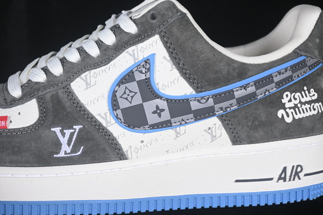 【330】[WY0655-111]-[AIR FORCE 1 07 LOW CASUAL SNEAKERS DARK GRAY/WHITE]-[WOMAN:36-39]-[MAN:40-45]