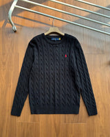 Ralph Lauren Cable-Knit Crew-Neck Sweater RL2501