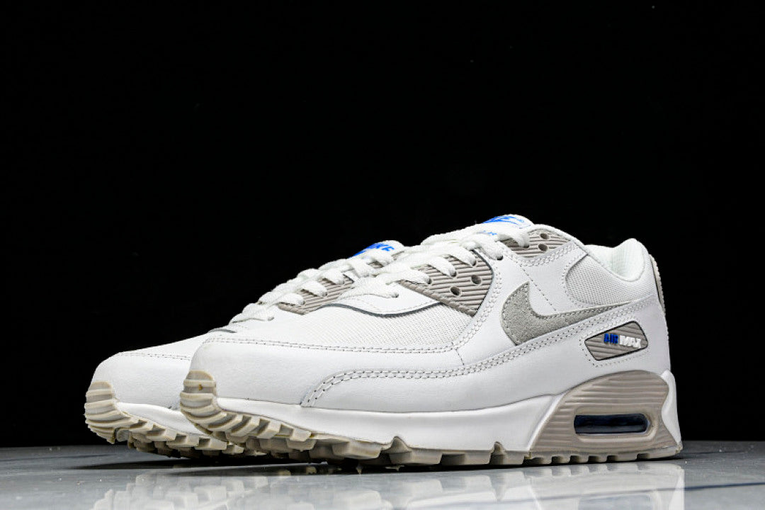 FZ7186 100 AIR MAX 90 WHITE/GREY/BLUE