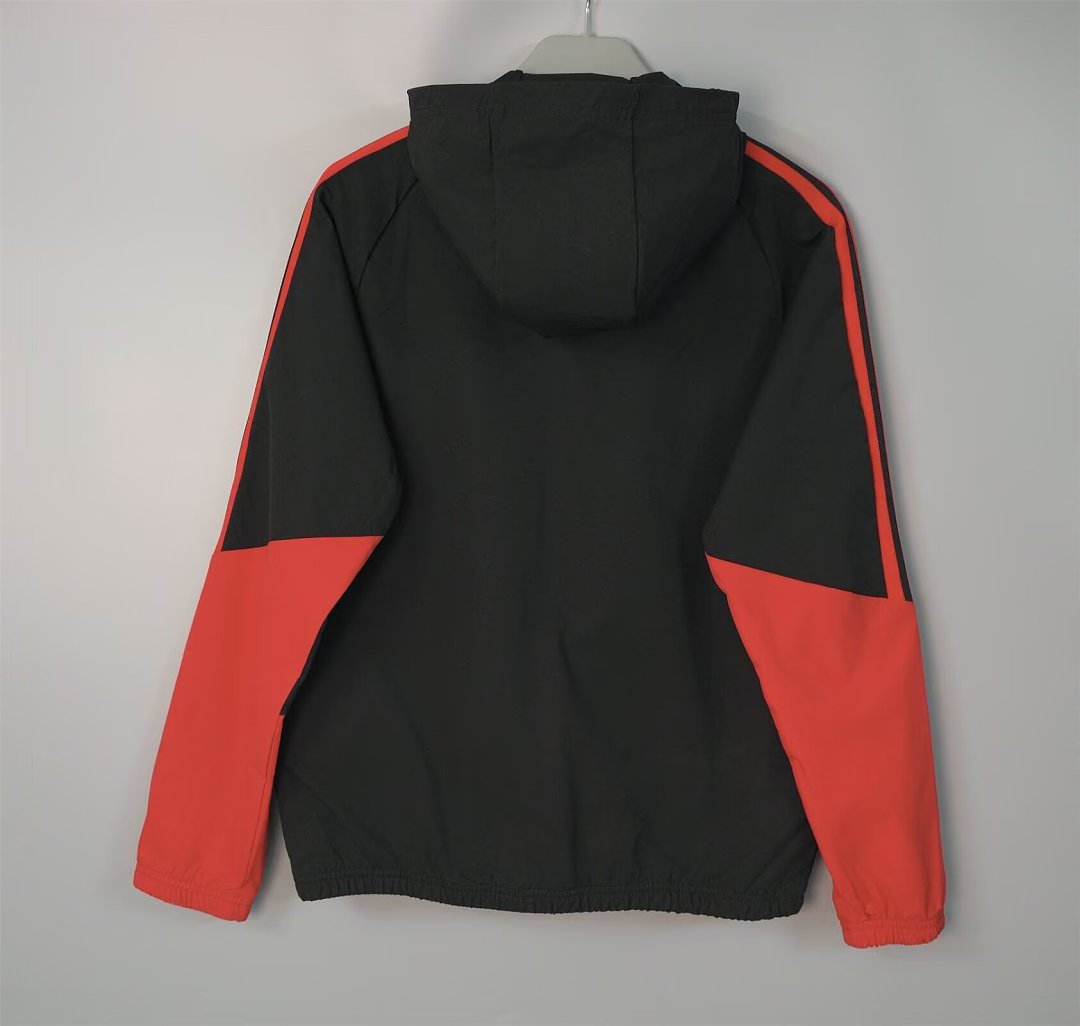 Manchester United Black & Red Windbreaker