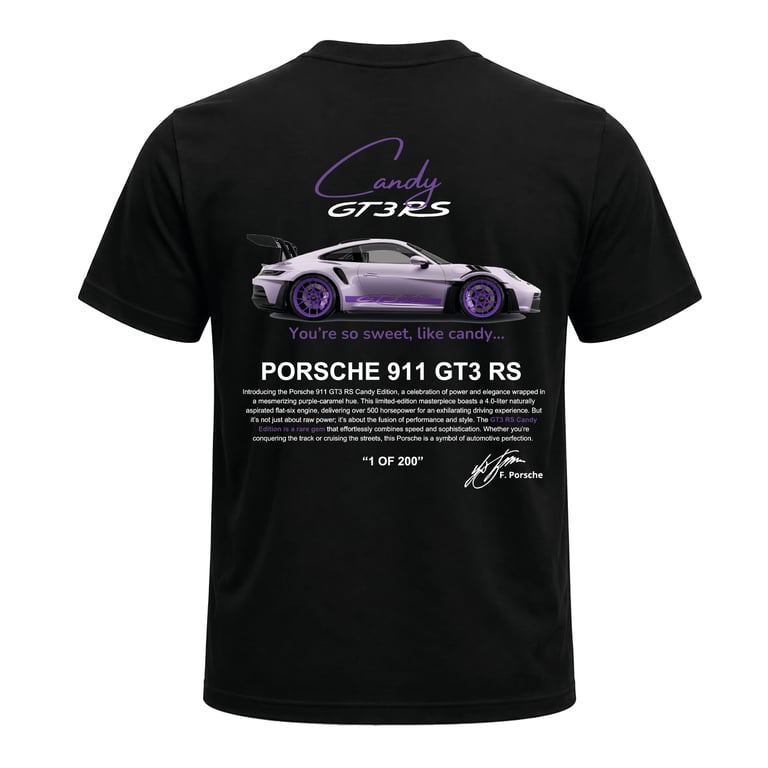 Porsche Candy Black T-Shirt