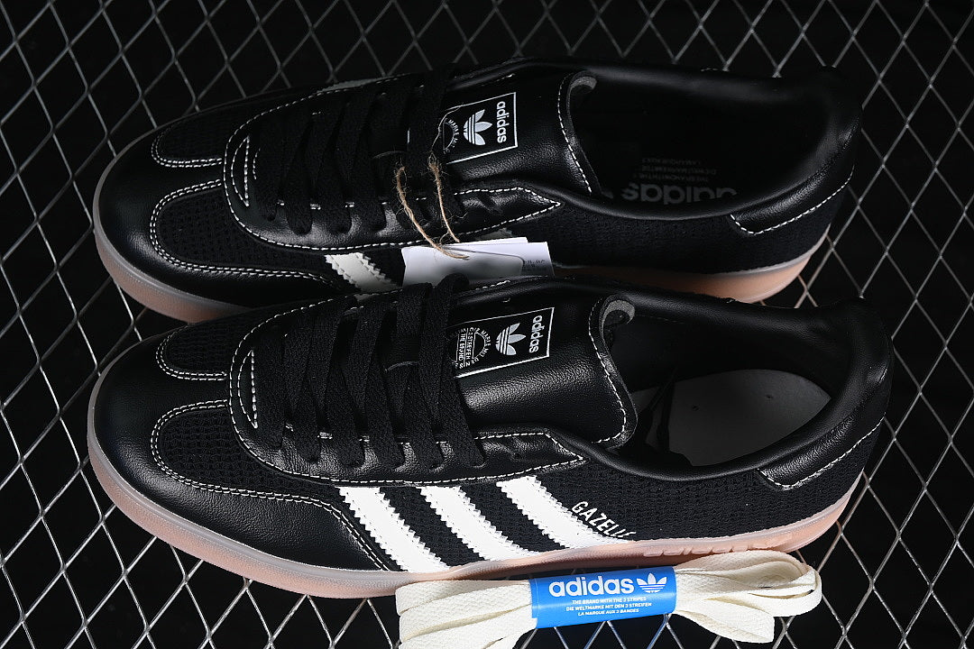 【210】[JQ7084]-[CLOVER RETRO CASUAL ANTI-SLIP BOARD SHOES PINK/BLACK/WHITE]-[WOMAN:35-39]-[MAN:40-45]