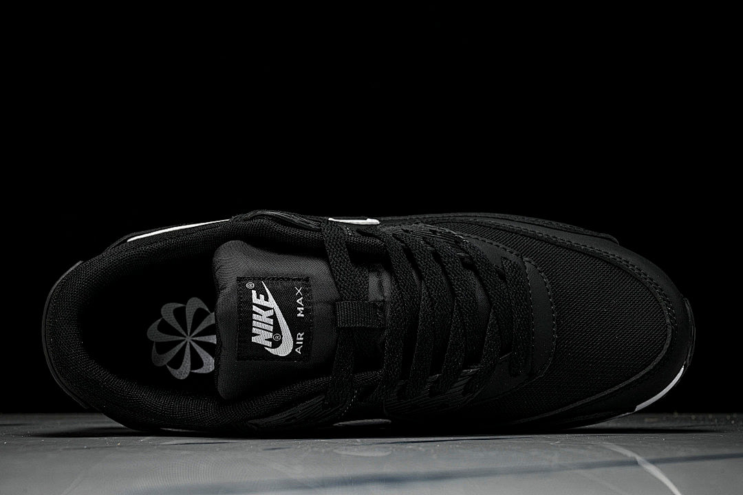 DH8010-002 AIR MAX 90 RETRO AIR CUSHIONED RUNNING SHOES BLACK/WHITE