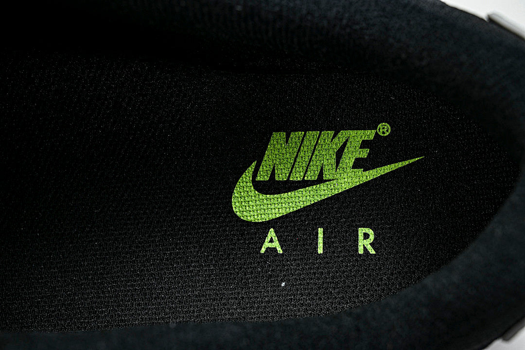 【250】FQ2377-001 AIR MAX 90 RETRO AIR CUSHIONED RUNNING SHOES BLACK/LIGHT GRAY/GREEN